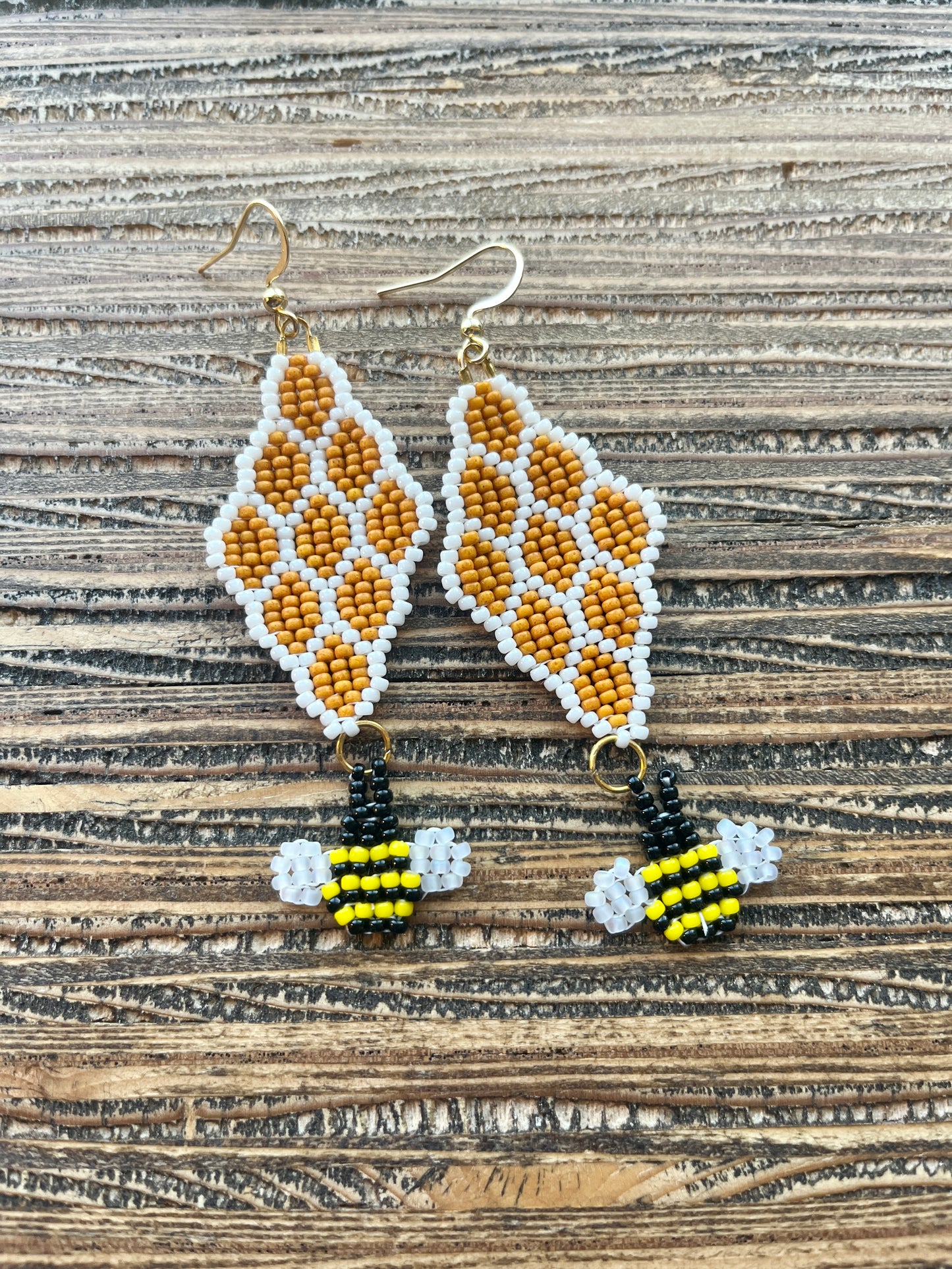 Bee Honeycomb Earrings
