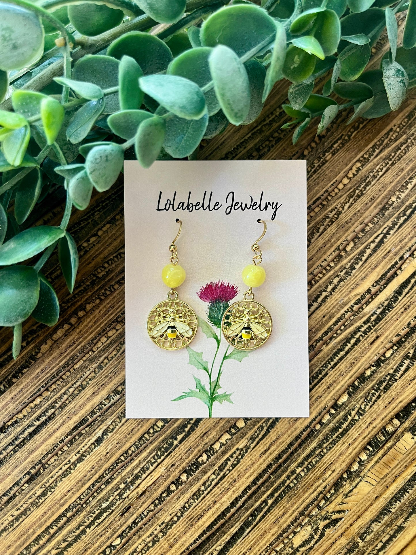 Bee Charm Earrings