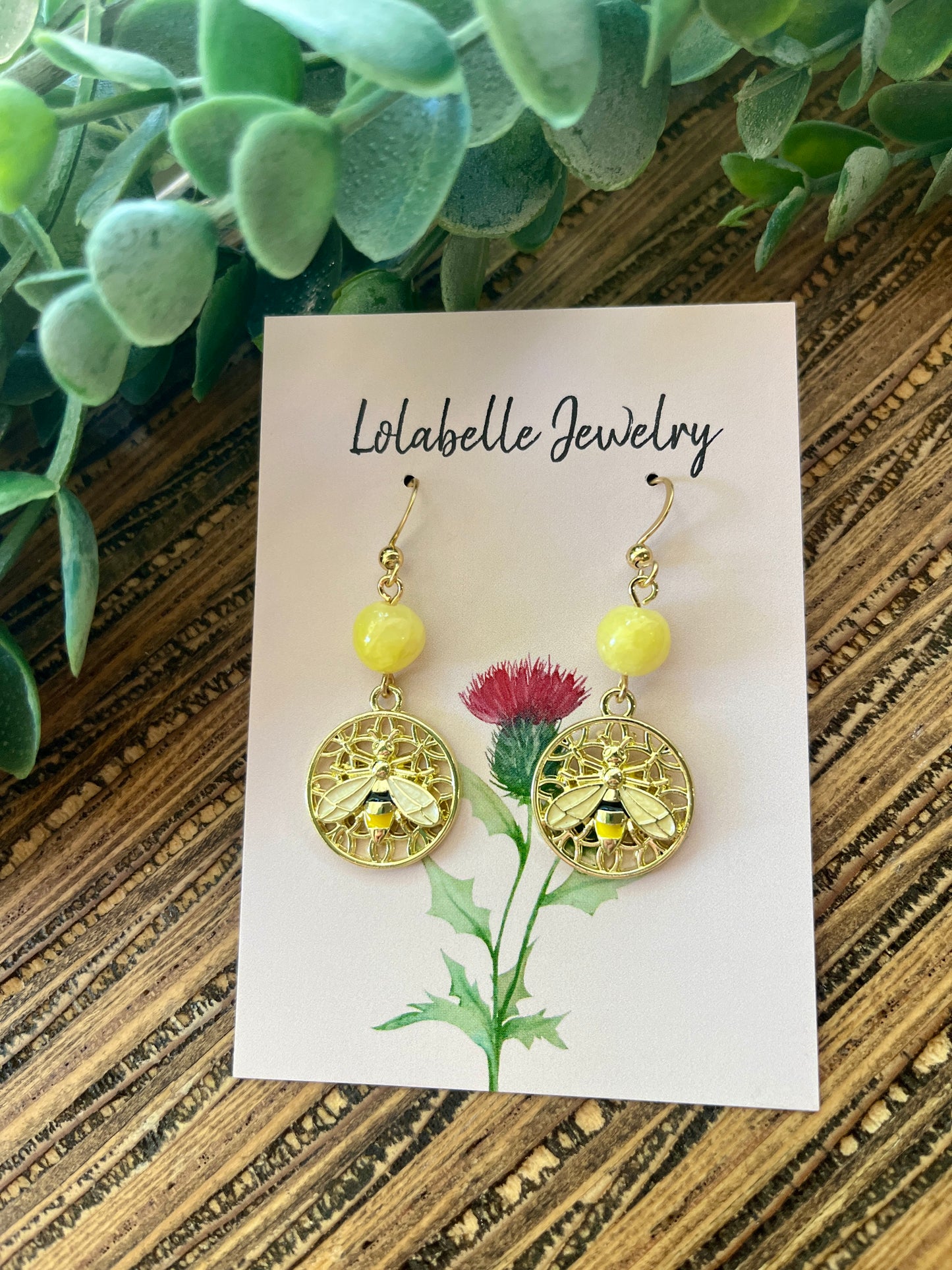 Bee Charm Earrings