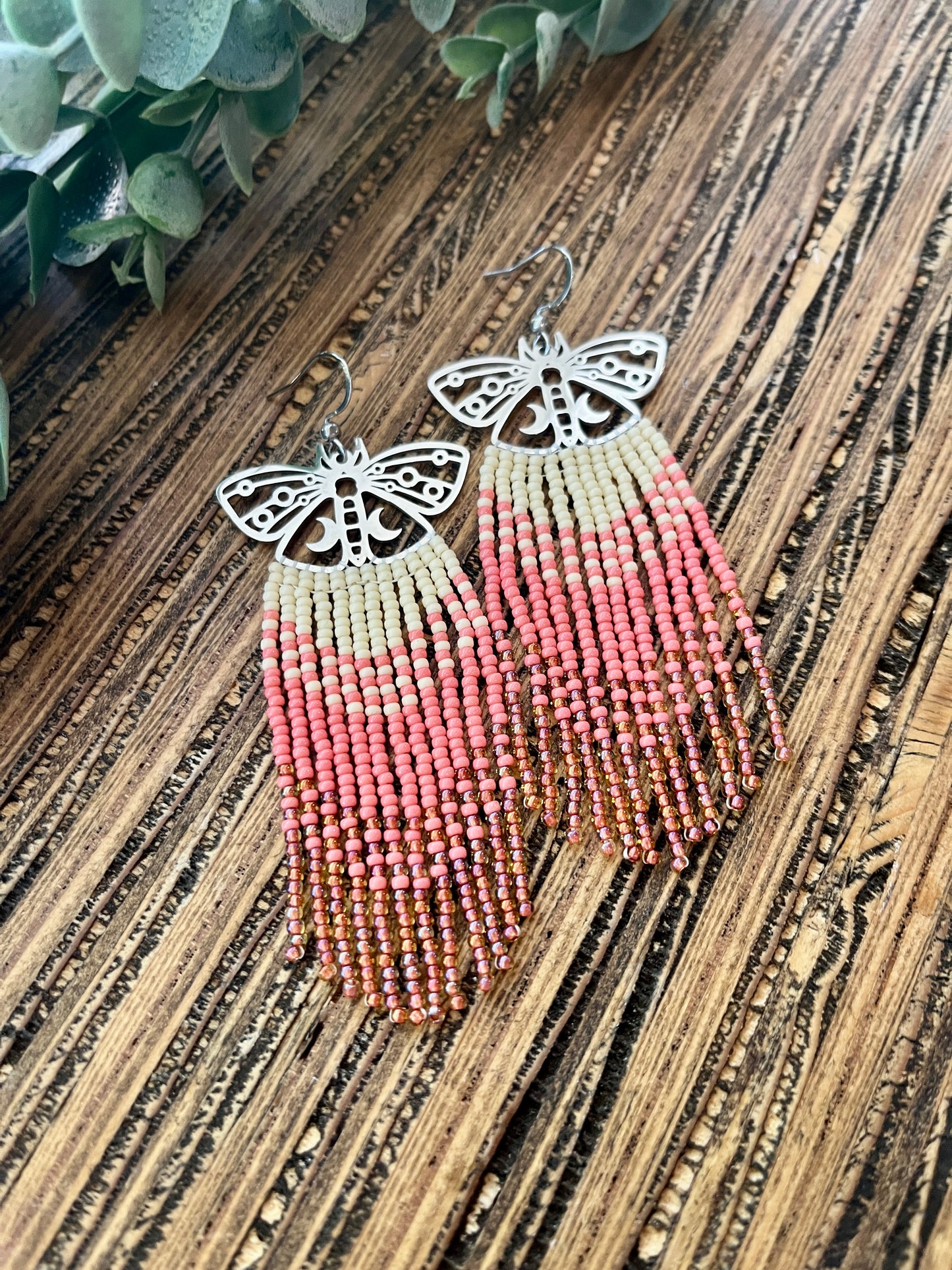 Pink Ombre Moth Fringe