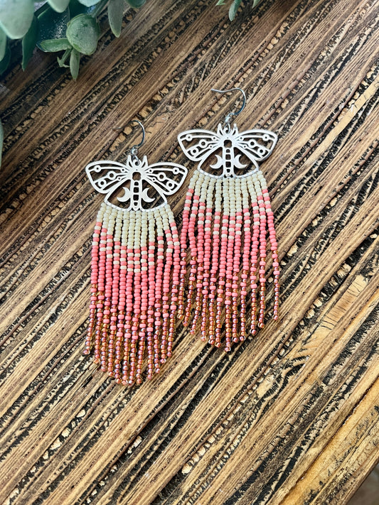 Pink Ombre Moth Fringe